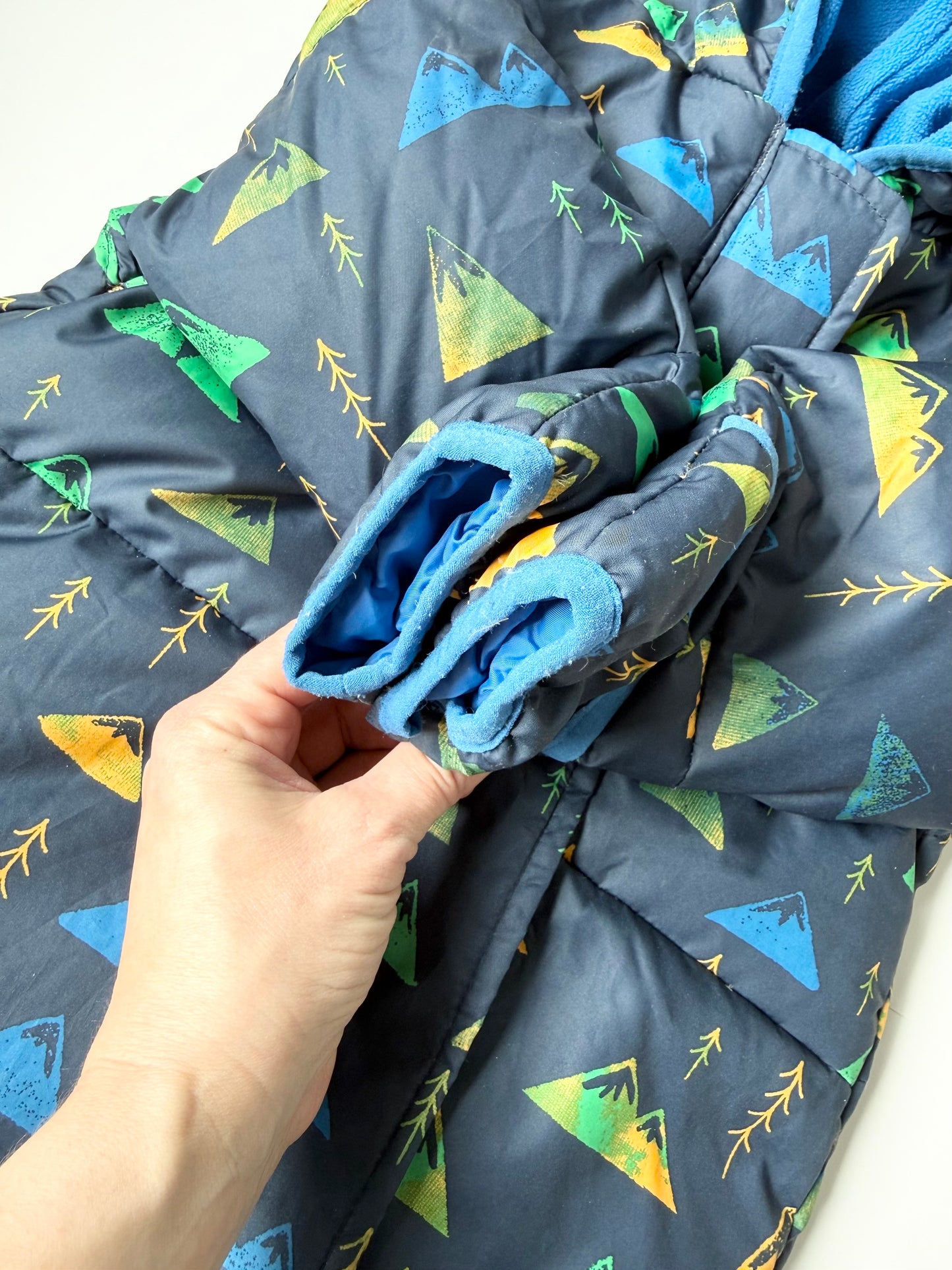 Columbia Navy & Green Trees Snuggly Bunny Snowsuit (18-24 Months)