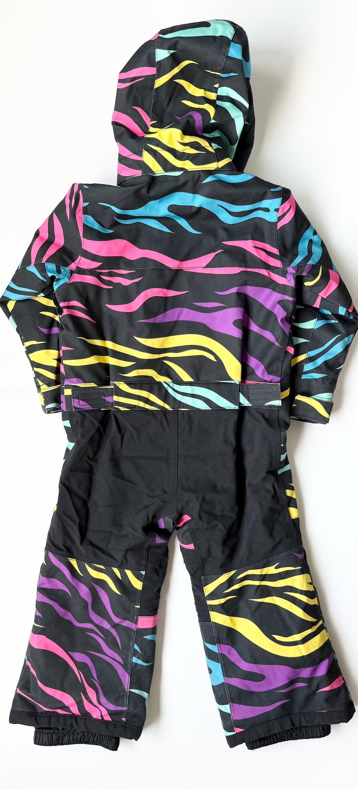 Burton Black & Colorful Stripes One Piece Snowsuit (2 Years)