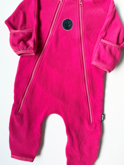MEC Hot Pink Paw Fleece Bunting Suit (6 Months)