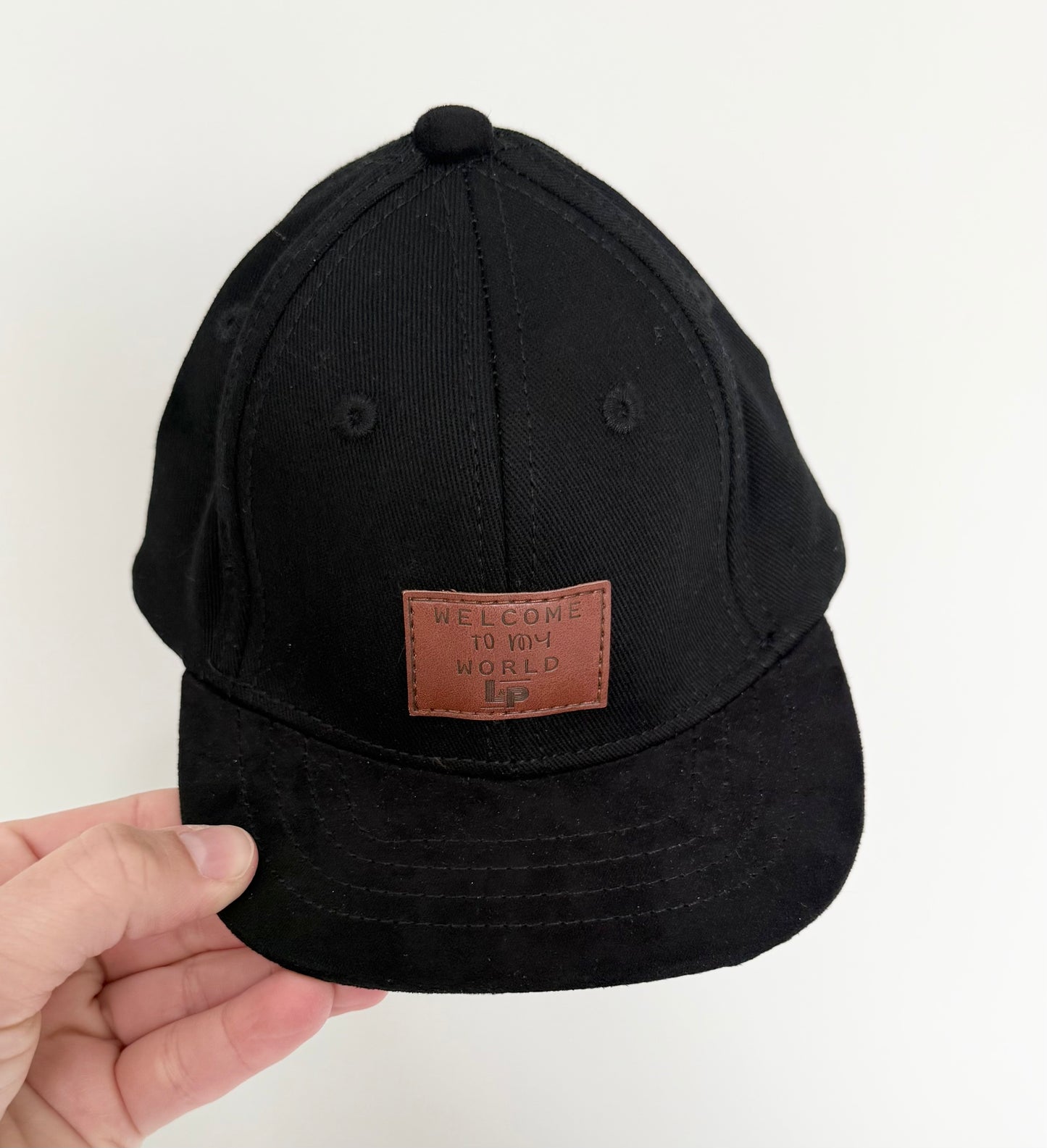 LP Apparel Black SnapBack Hat (0-6 Months)