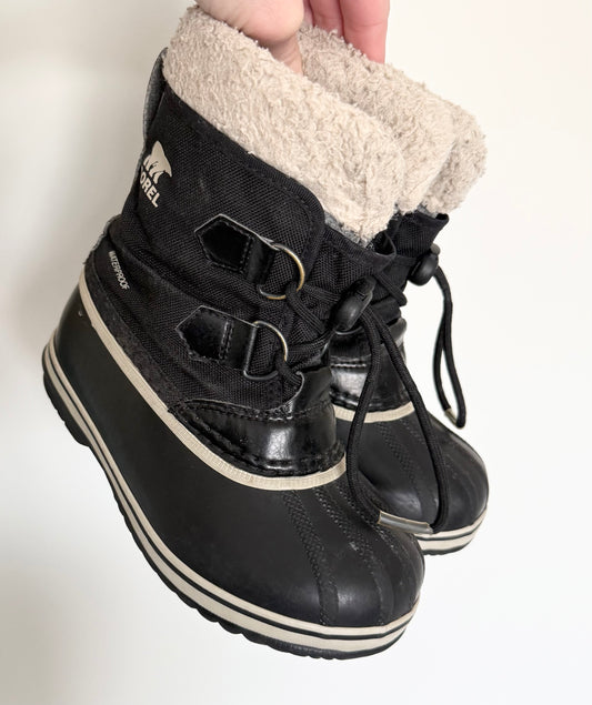 Sorel Yoot Pac Black Nylon Winter Boots (12)