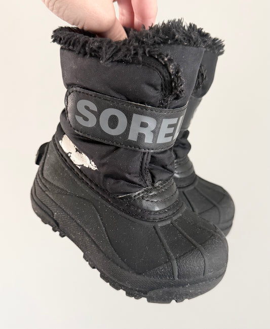 Sorel Black Snow Commander Winter Boots (8)