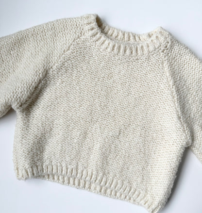 Zara White Chunky Knit Sweater (12-18 Months)