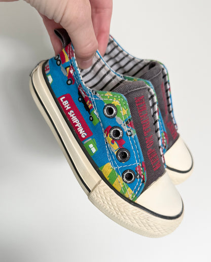 Hatley Construction Truck Stretch Tongue Sneakers (8)