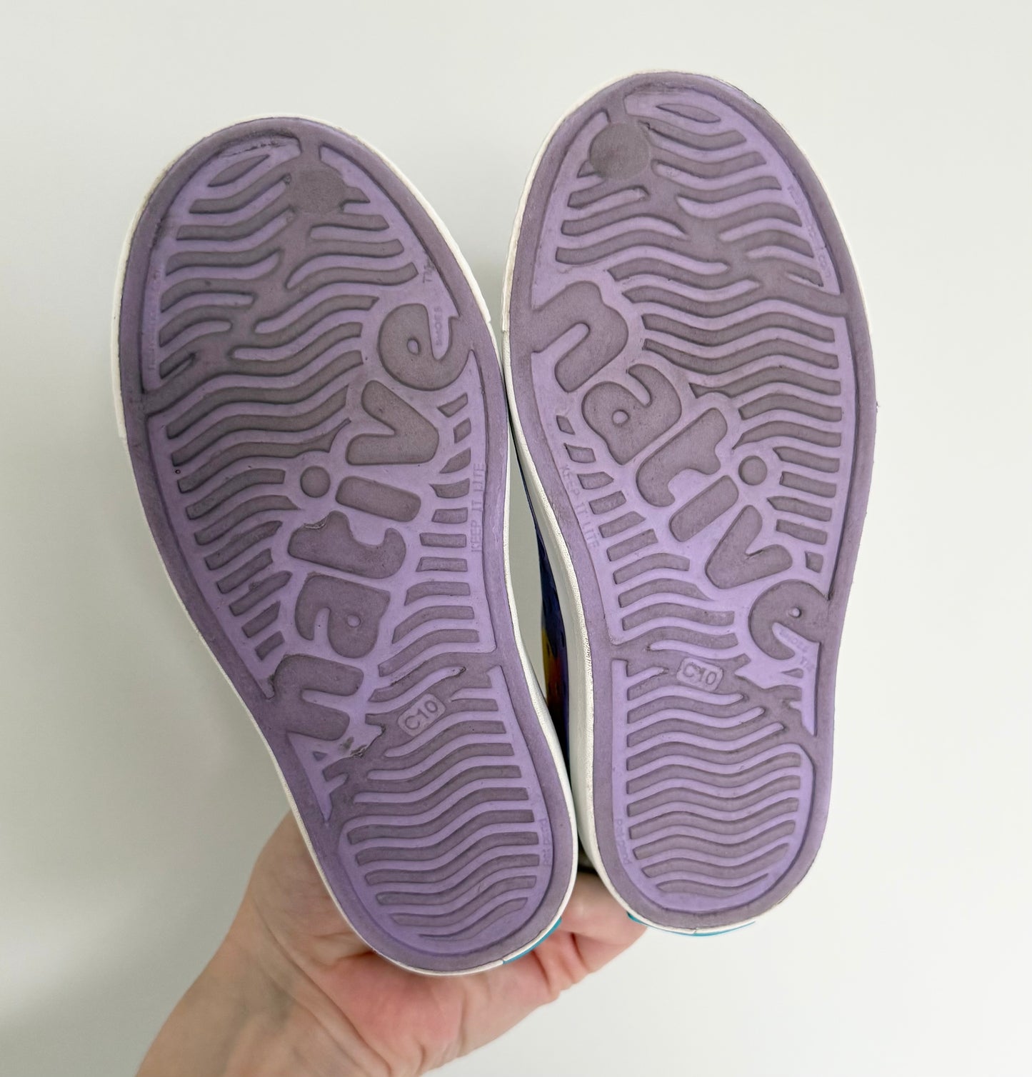Native Purple & Colored Heel Jefferson Slip Ons (10)