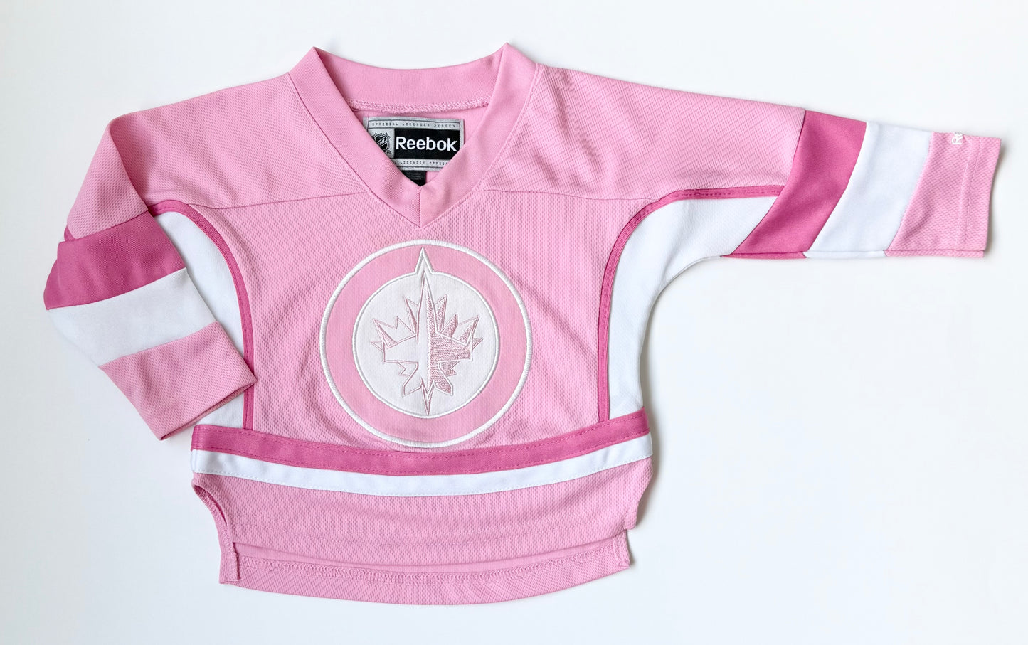 Winnipeg Jets Pink Reebok Hockey Jersey (12 Months)