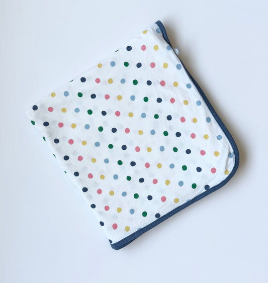Kyte Spring Polkadot On Steal Swaddle Blanket