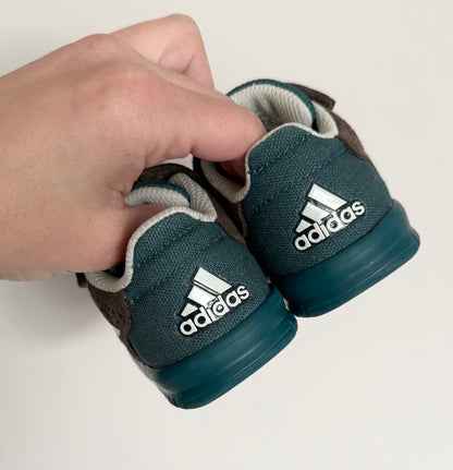 Adidas Dark Turquoise & Brown Stretch Lace & Velcro Sneakers (5)