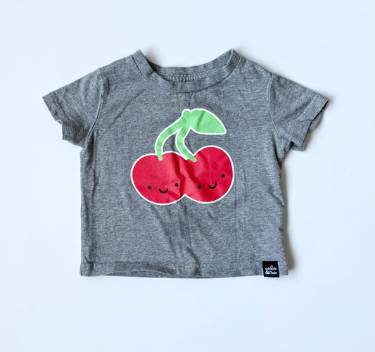 Whistle & Flute Grey Cherries T-Shirt (12-18 Months)