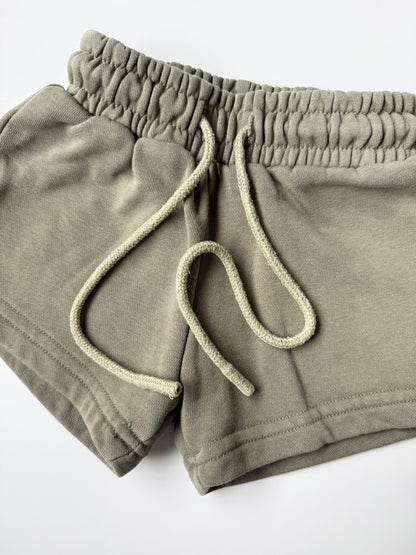 Kindly Green Sweat Shorts (1T)