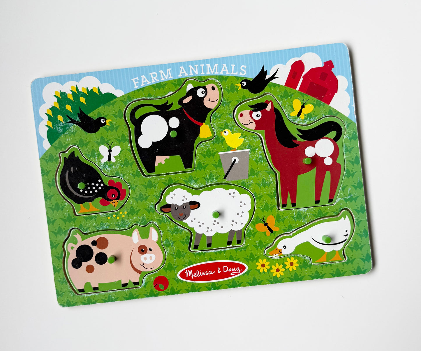 Melissa & Doug Farm Animals Wooden Puzzle