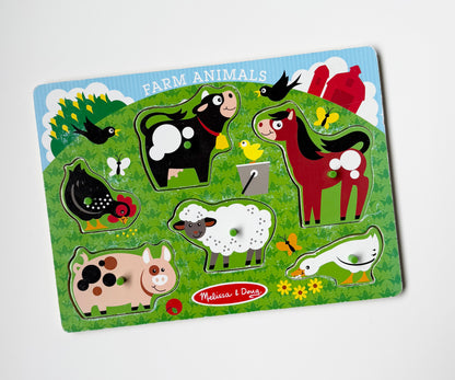 Melissa & Doug Farm Animals Wooden Puzzle