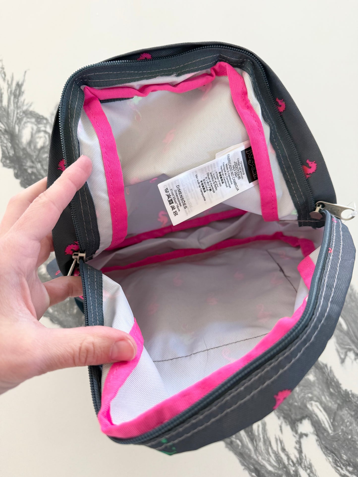 JanSport Grey Sea Horse Backpack - New