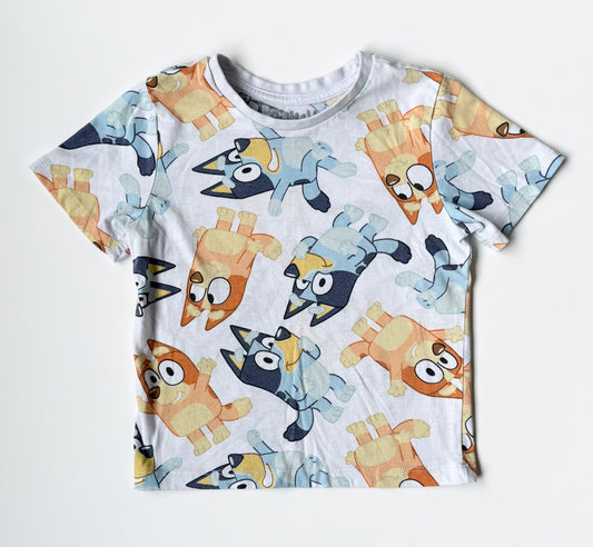 Bluey White AOP T-Shirt (4T)