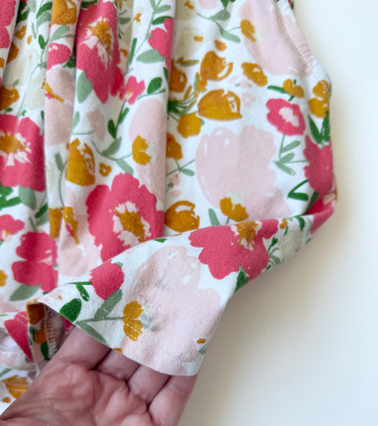Remi Girl Pink & Orange Floral Short Sleeve Dress (3/4T)
