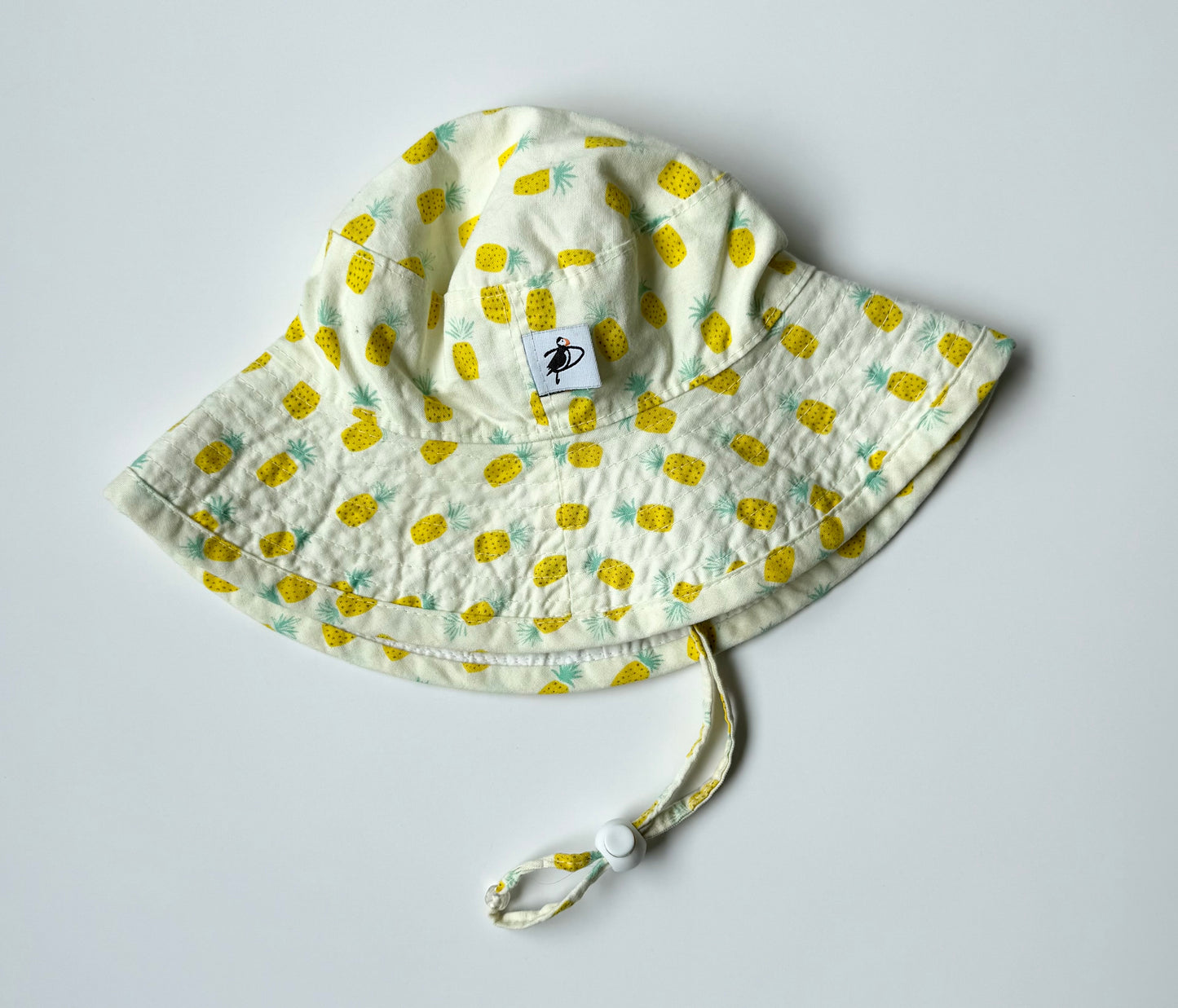 Puffin Gear Yellow Pineapples Sun Hat (6-12 Months)