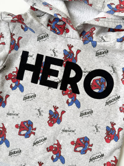 Marvel Grey Spider-Man “Hero” Hoodie (2T)