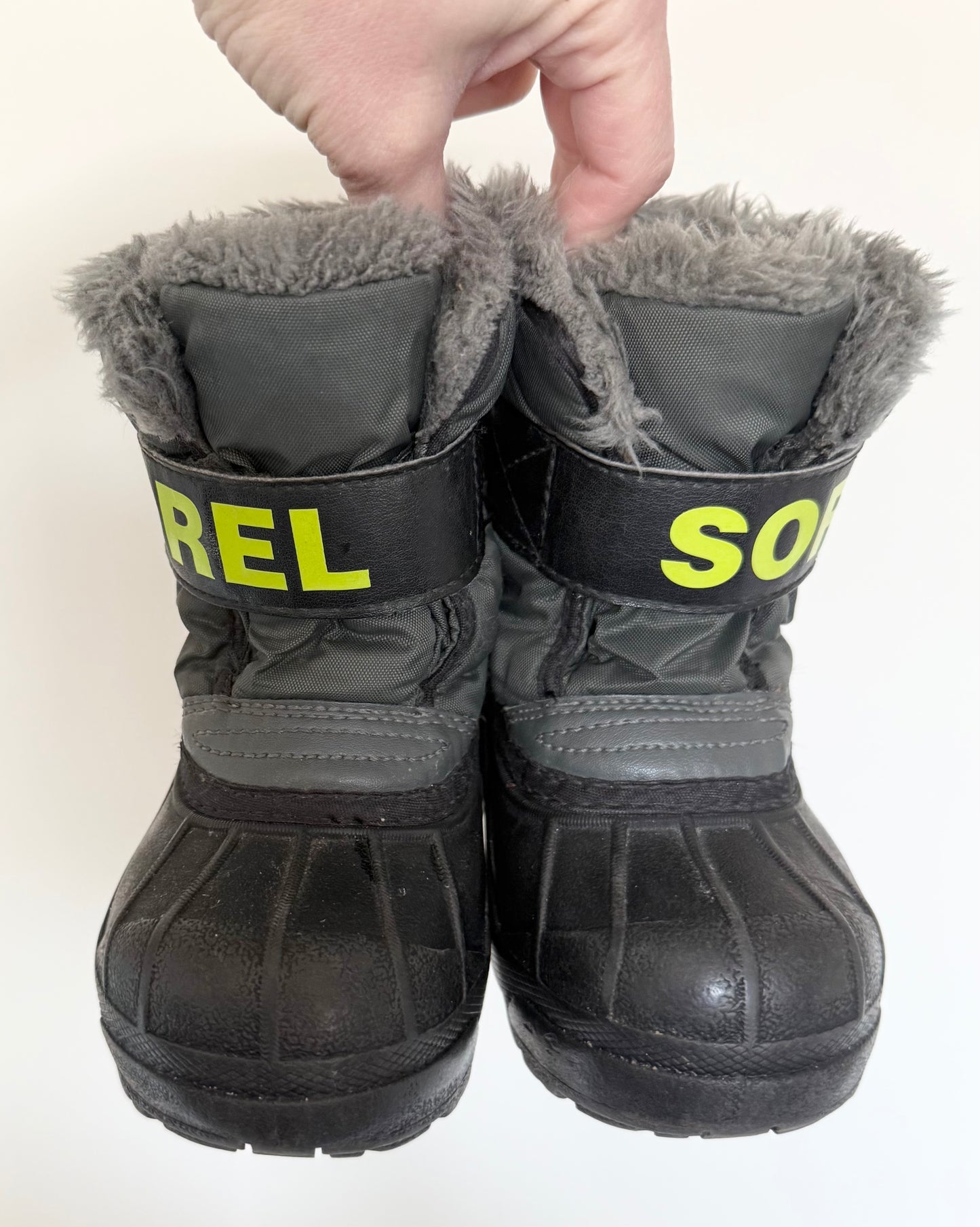 Sorel Grey/Neon Snow Commander Winter Boots (7)