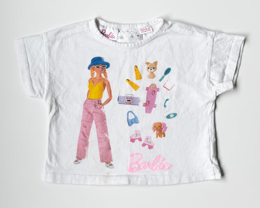 Zara x Barbie White Barbie & Accessories T-Shirt (2 Years)