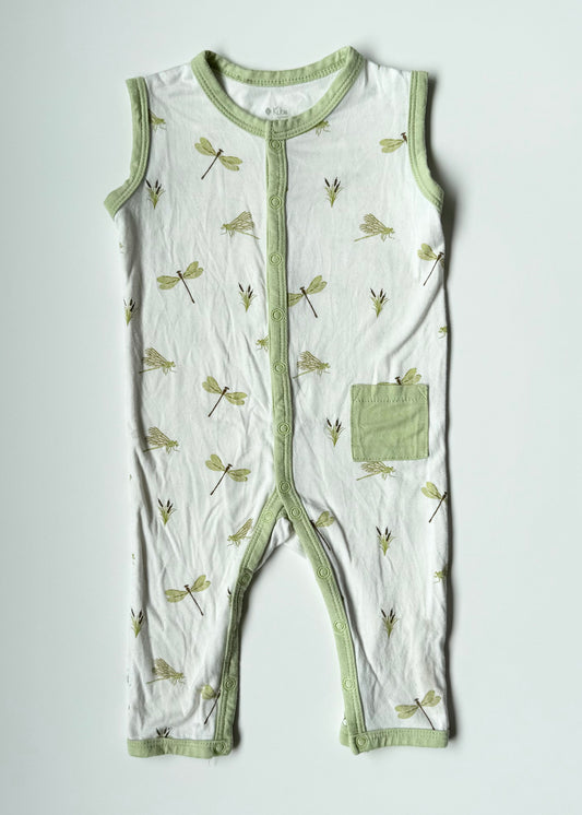 Kyte Dragonfly Sleeveless Snap Romper (3-6 Months)