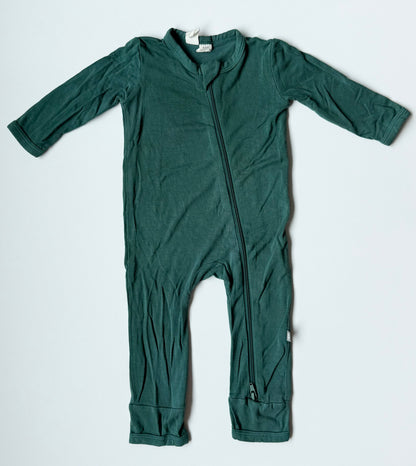 Kyte Emerald Zipper Romper (0-3 Months)