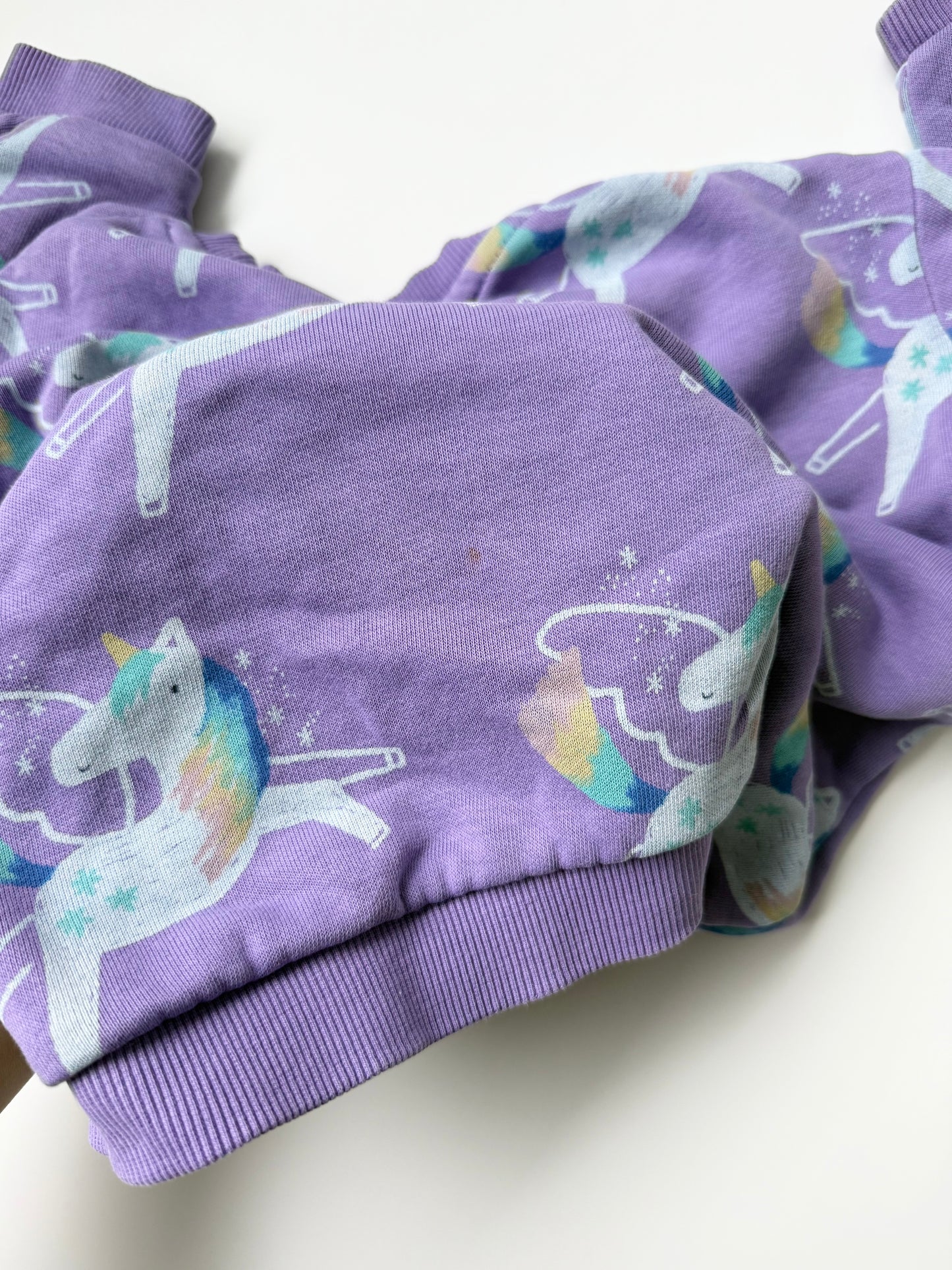 M&S Purple Unicorn Sweater (4-5 Years)