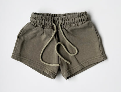 Kindly Green Sweat Shorts (1T)