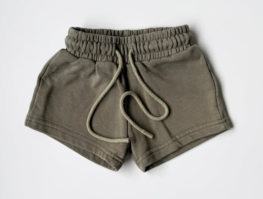 Kindly Green Sweat Shorts (1T)