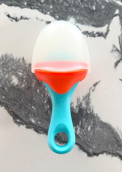 Boon Pulp Silicone Feeder - Turquoise & Orange