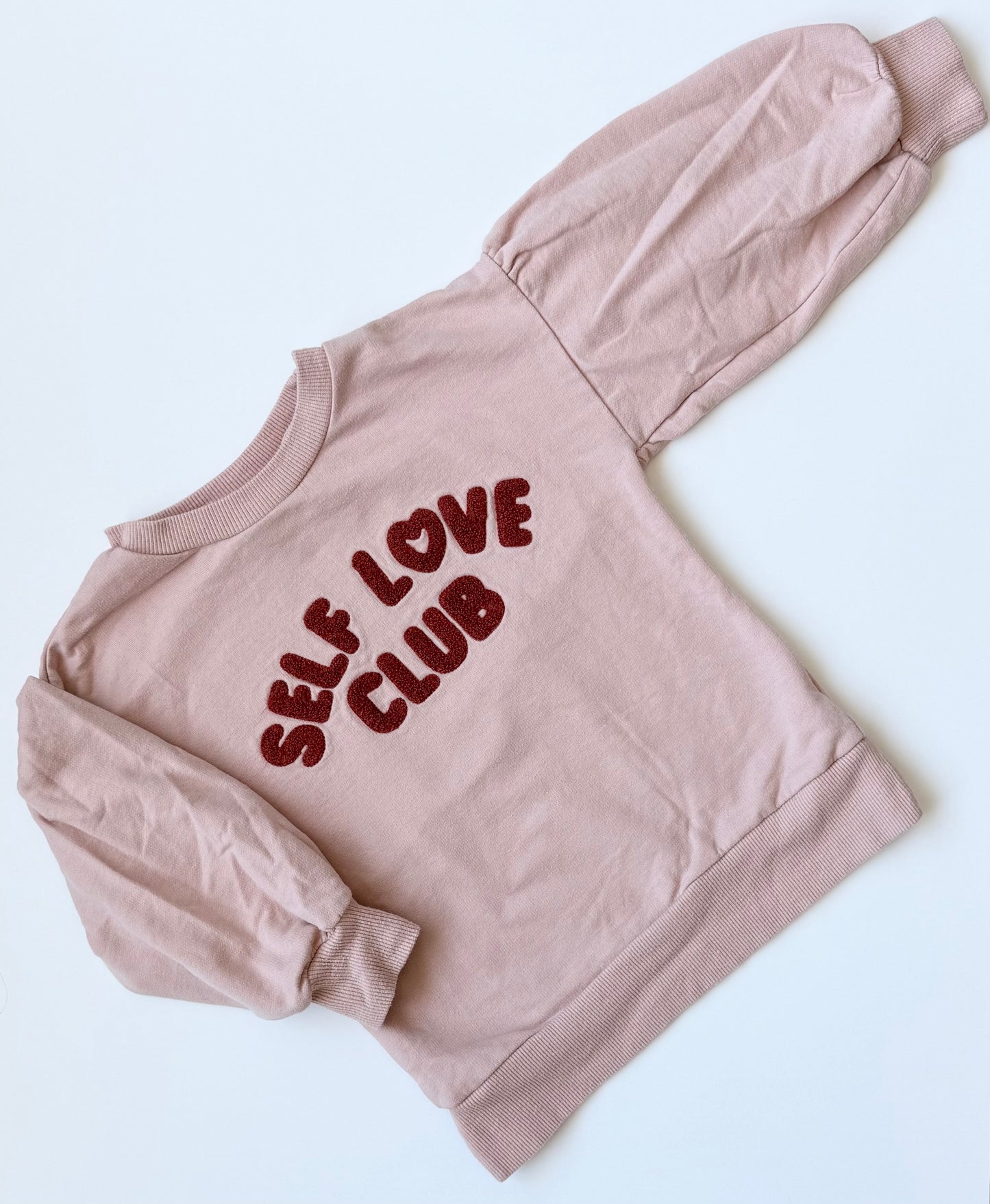 PL Kids Pink “Self Love Club” Sweater & Leggings Set (3T)