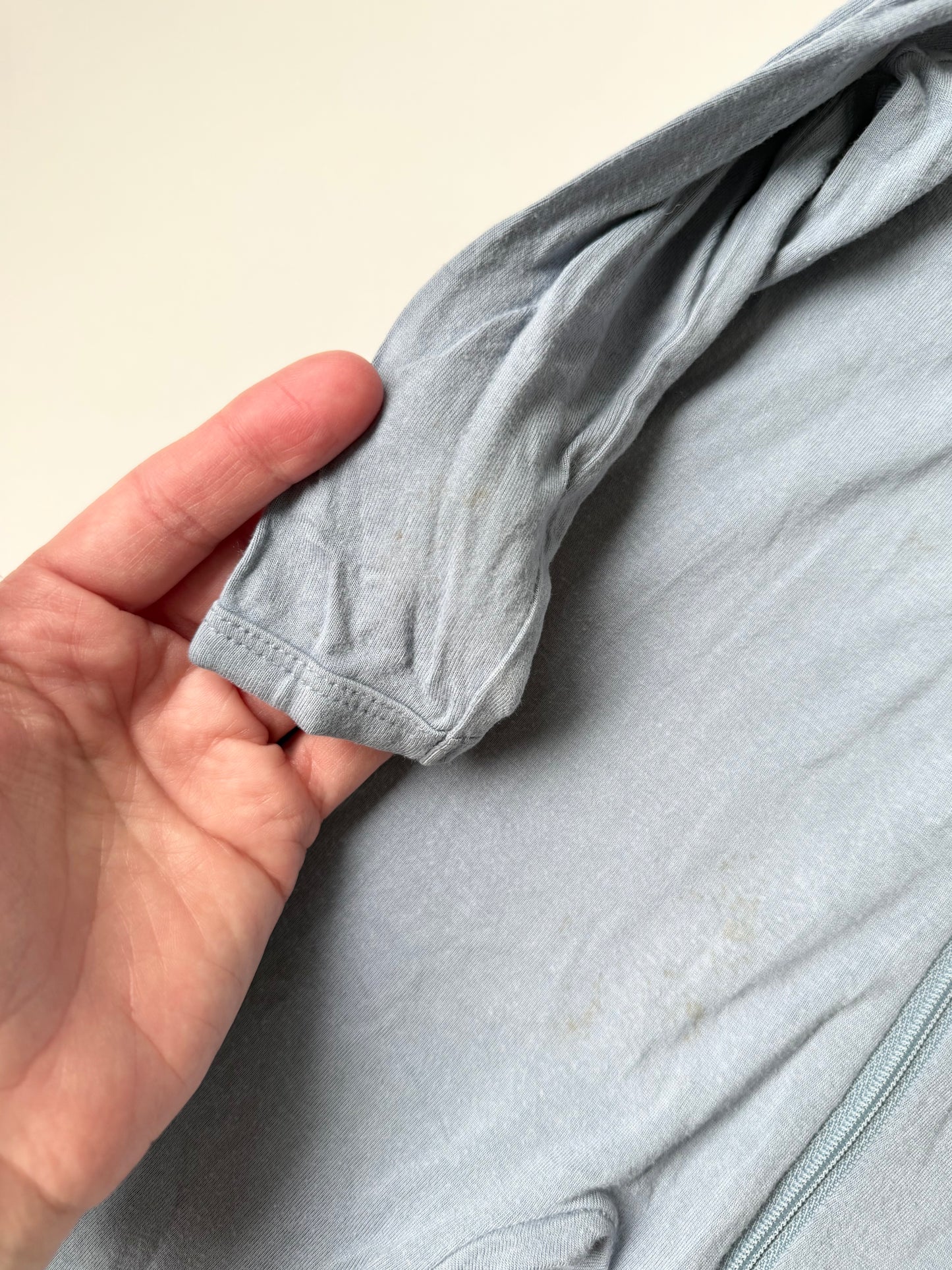 Kyte Slate Zipper Footie Sleeper (6-12 Months)