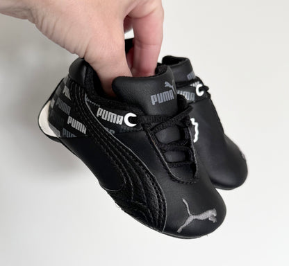 Puma Futurecat Monogram Kids Black & Grey Lace Up Sneakers (5)