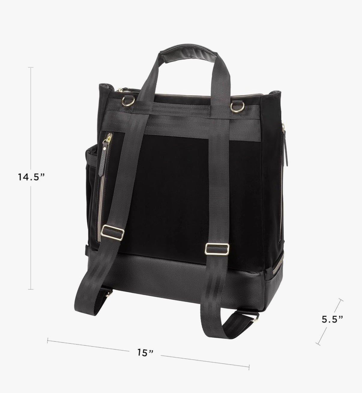 Petunia Pickle Bottom Pivot Backpack Diaper Bag in Twilight Black