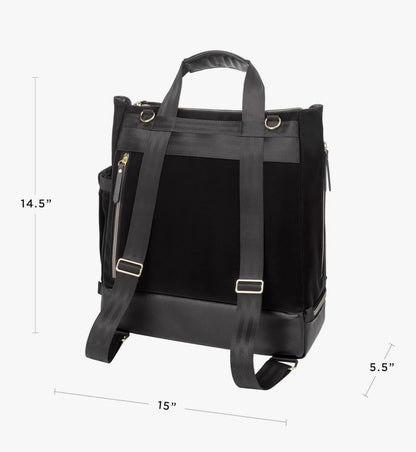 Petunia Pickle Bottom Pivot Backpack Diaper Bag in Twilight Black