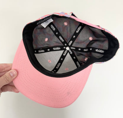 Headster Pink Smiley Checkered SnapBack Hat (52CM)