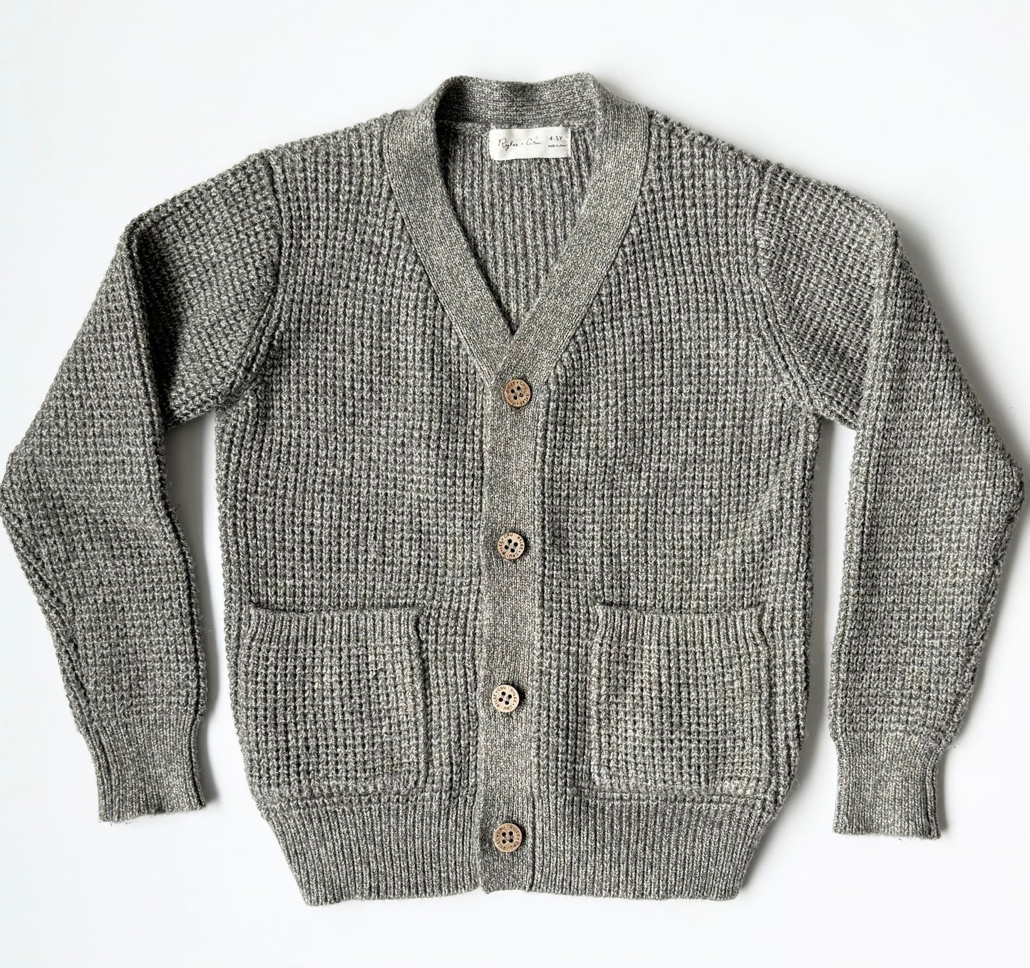 Rylee & Cru Moss Green Knit Cardigan (4-5 Years)