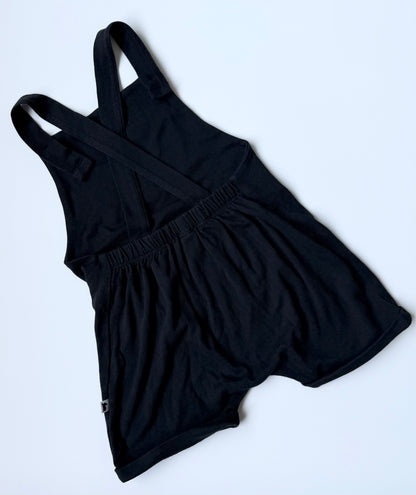 Little & Lively Black Short Overalls (3T/4T)