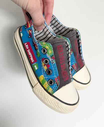 Hatley Construction Truck Stretch Tongue Sneakers (8)