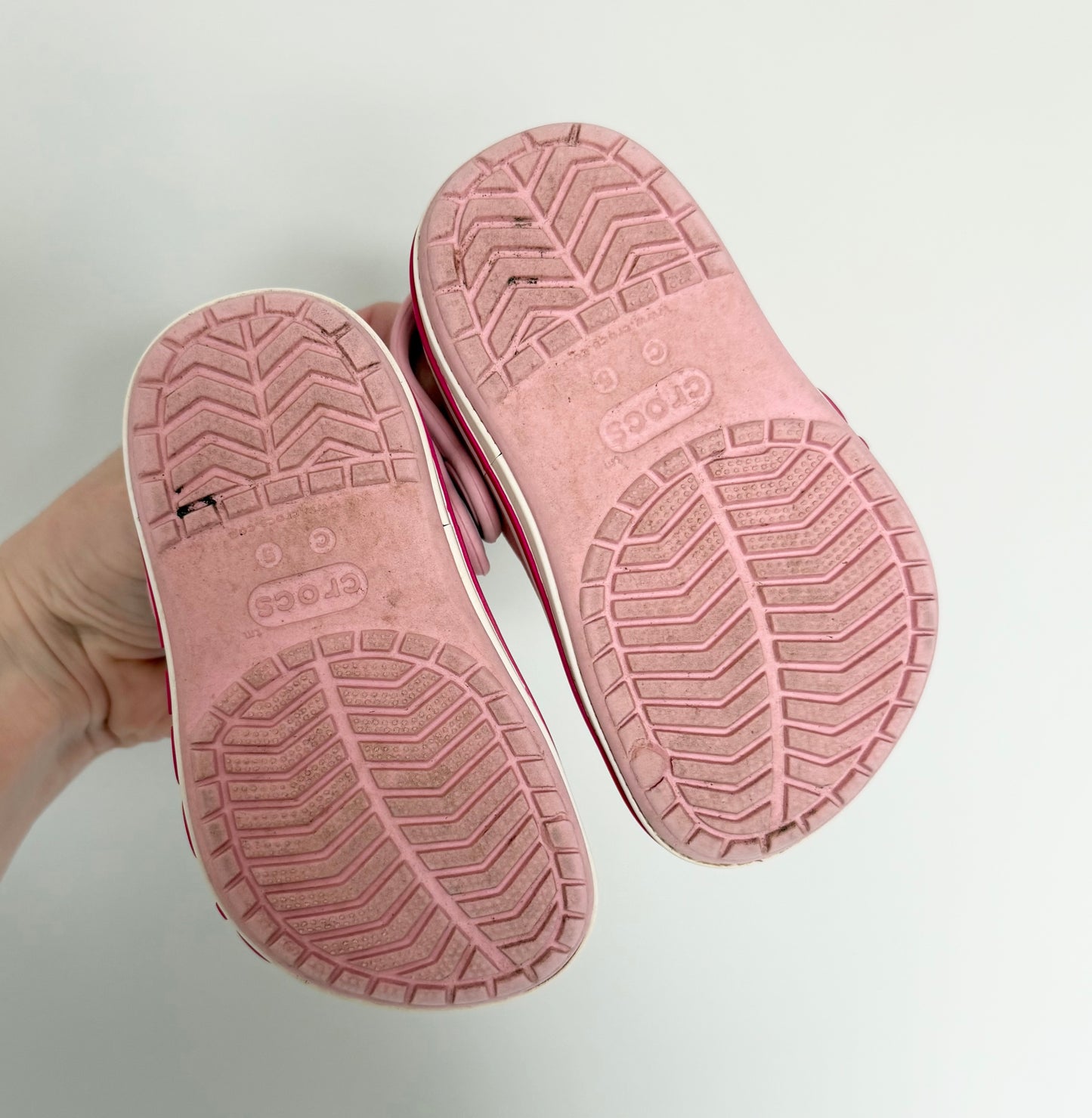 Crocs Bayaband Light & Dark Pink Slip On Clog (5)
