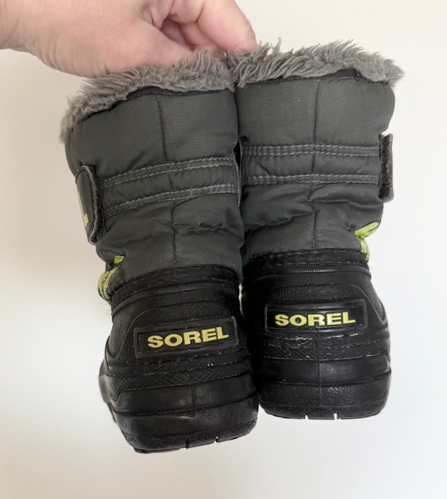 Sorel Grey/Neon Snow Commander Winter Boots (7)