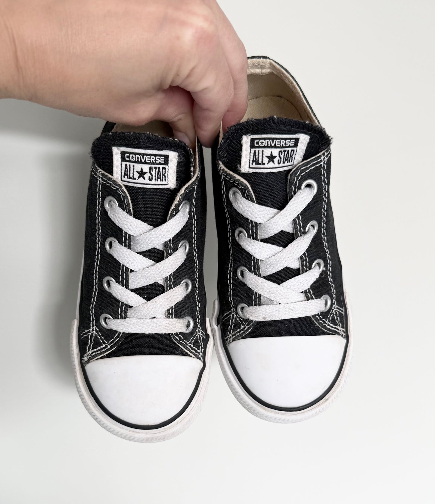 Converse Black Lace Up Sneakers (10)