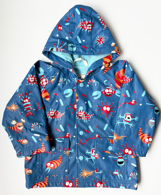 Hatley Blue Monsters Rain Jacket (24 Months)