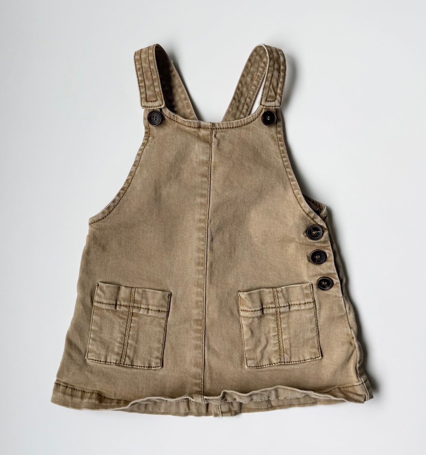 Zara Tan Cargo Skirtall (6-9 Months)