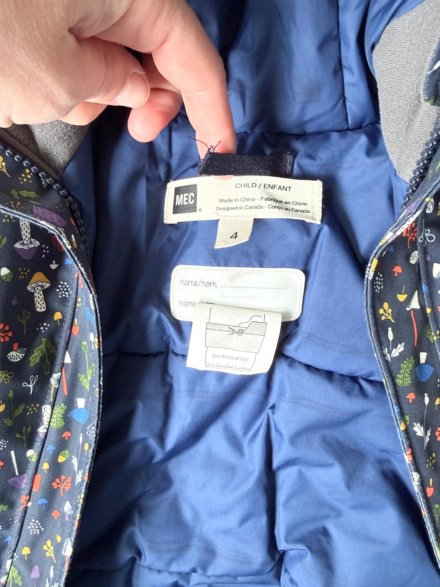 MEC Navy Mushroom Toaster Suit (4 Years)