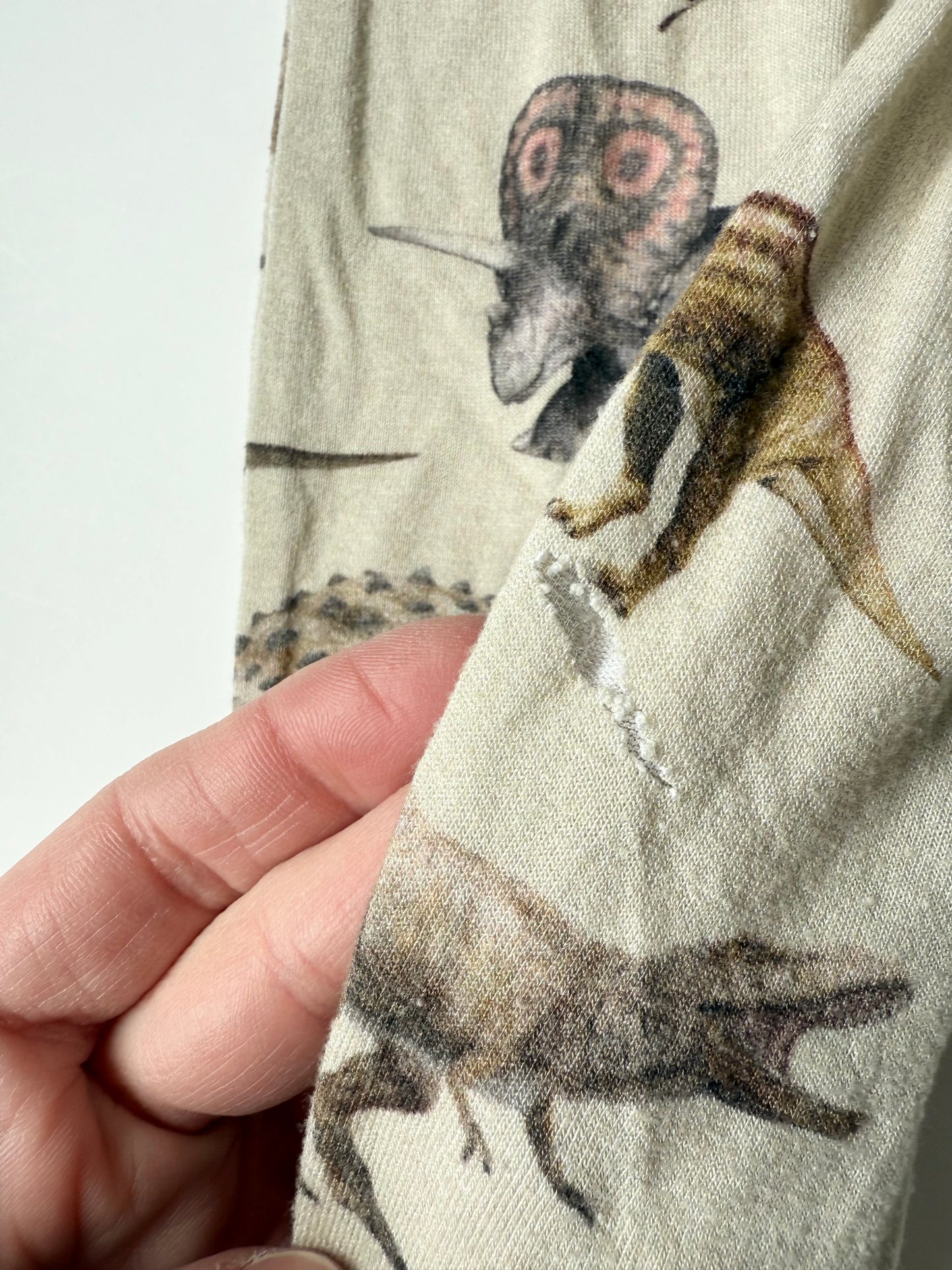 Posh Peanut Tan Dinosaurs Sleeper (Newborn)