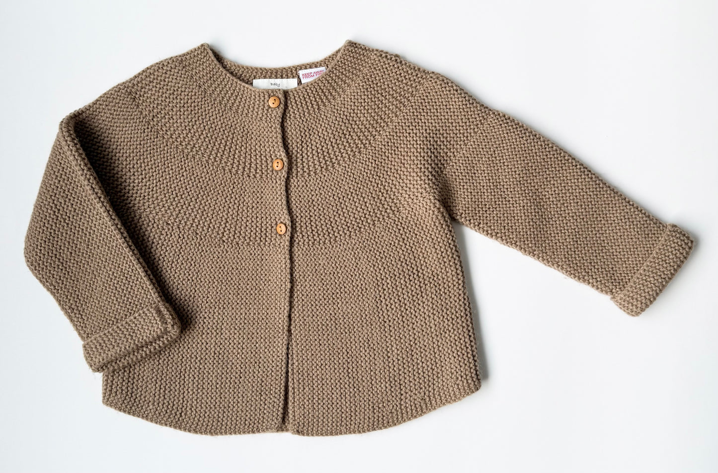 Zara Brown Three Button Knit Cardigan Sweater (18-24 Months)