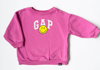 Baby Gap x Smiley World Pink Sweater (18-24 Months)