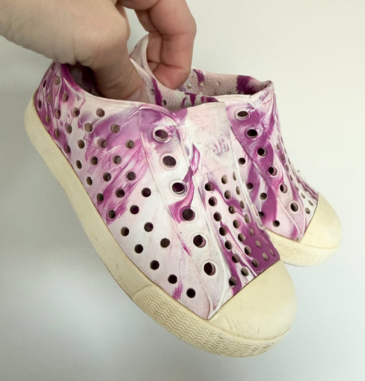 Native Purple Marble Jefferson Slip Ons (7)