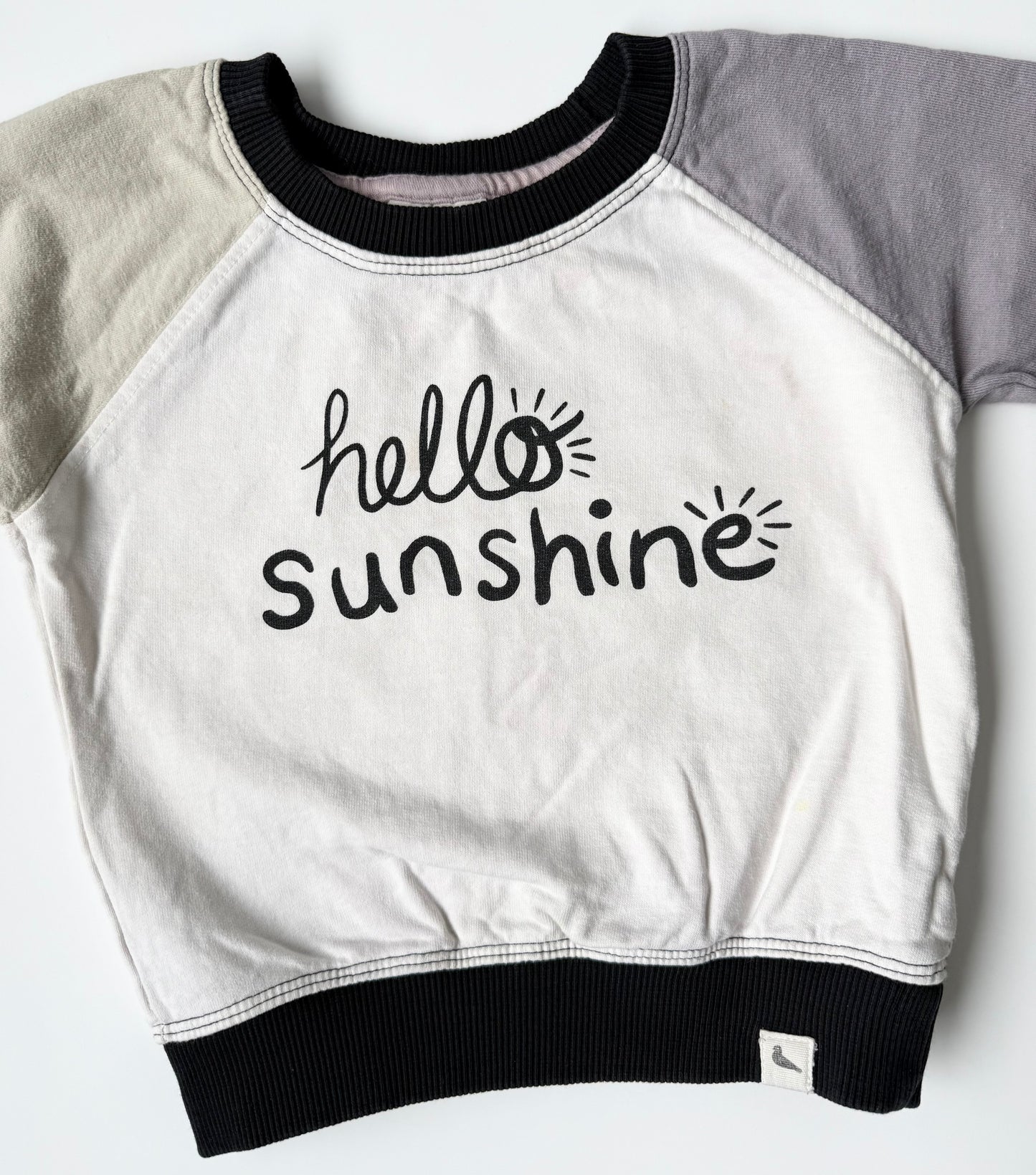 Turtledove London Color Block “Hello Sunshine” Sweater (1/2 Years)
