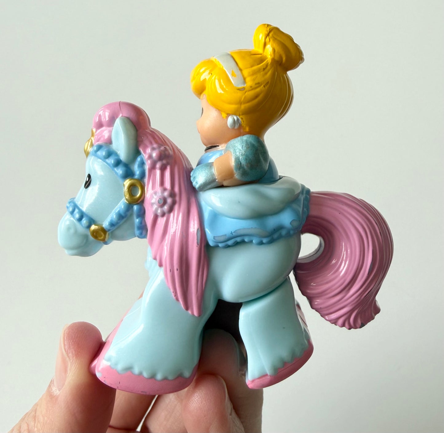 Fisher-Price Little People Disney Princess Klip Klop Blue Cinderella Horse